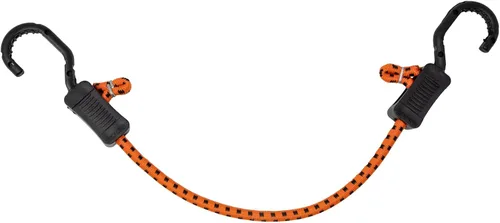 Vista 6 de Kotap MABC-18 Cuerdas elásticas ajustables multiusos con ganchos, 18 pulgadas, naranja/negro, 10