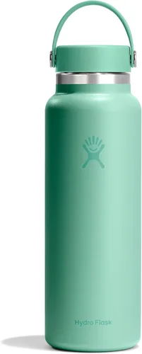 Vista 81 de Hydro Flask Botella de agua – Acero inoxidable aislado – Tapa flexible de boca ancha, antiderrames, a prueba de fugas y recargable en agave de 20