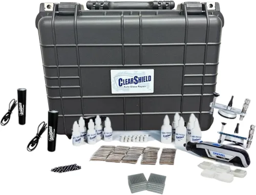Vista 4 de Clearshield - Kit de reparación de parabrisas - Kit de reparación de virutas de roca para ventanas - Kit de reparación de parabrisas agrietados