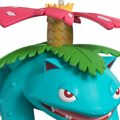 Vista 5 de Hallmark Keepsake - Adorno navideño 2025, Pokémon Venusaur, Regalos para fans de Pokémon