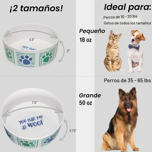 Vista 3 de Loving Pets Dolce Moderno Cuenco para Perros con Aspecto de Cerámica – Cuenco Moderno de Melamina para Comida de Perros y Cuenco de Agua para Perros