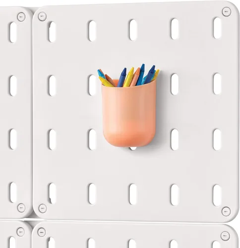 Vista 18 de iDesign Cade - Contenedor organizador modular de plástico sin BPA para colgar, 5.04 x 3.04 x 4 pulgadas, color gris