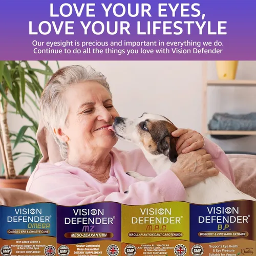Vista 4 de Vision Defender MZ Meso-zeaxantina 10mg Suplemento vegano para ojos