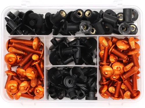Vista 7 de Tornillos de carrocería para Kawasaki Z650 Z750 Z800 Z900 Z1000 Kit completo de pernos de carenado Clip de carenado Tornillos Tornillos Tornillos