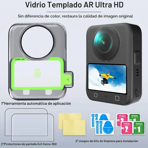 Vista 8 de CYNOVA Osmo 360 - Protector de pantalla para DJI Osmo 360