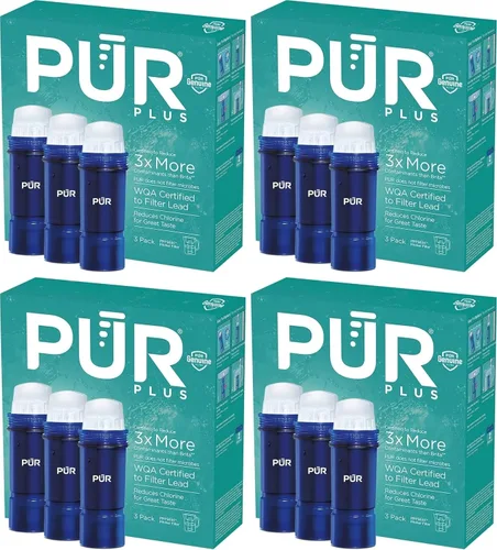 Vista 12 de PUR Plus Filtro de repuesto para jarra y dispensador de agua que reduce el plomo, 1 unidad, Certificado NSF y WQA – Compatible con todas las jarras