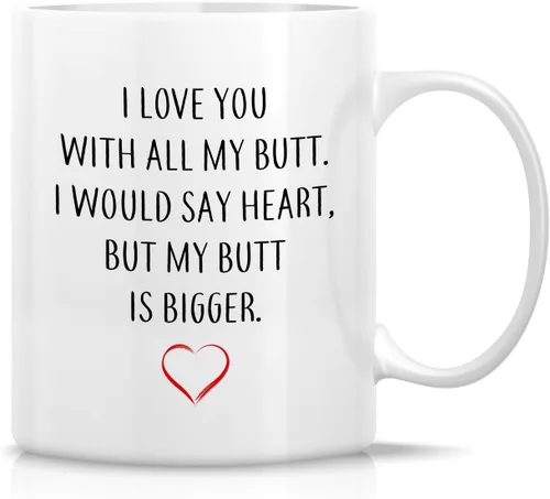 Vista 45 de Retreez Taza divertida – I Love You to The Moon & Back - Tazas de café de cerámica de 11 onzas – Divertido, sarcasmo, sarcástico, motivacional