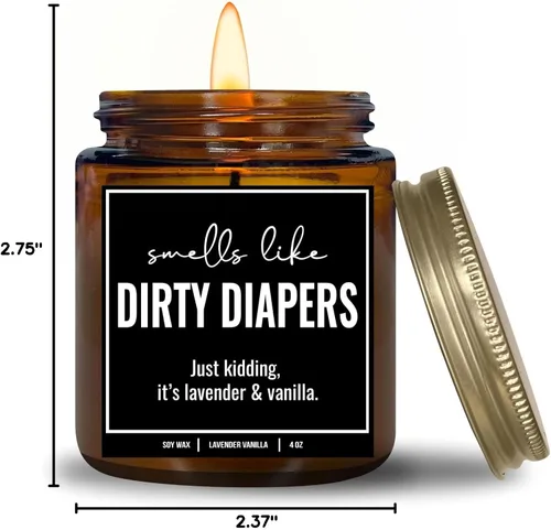 Vista 8 de You Nique Designs - Vela para baby shower, 9 onzas, regalos para nuevas madres después del nacimiento, velas para madres primerizas, regalos