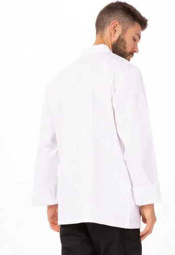Vista 3 de Chef Works Le Mans - Abrigo de chef para hombre