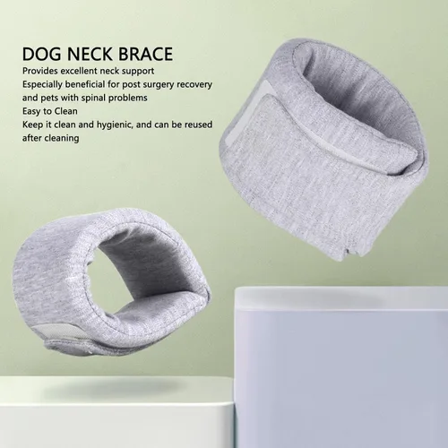 Vista 4 de Cuello pequeño para perro, ajustable y transpirable, cono cervical para evitar lamer, cono protector para perros y gatos, postcirugía, collar