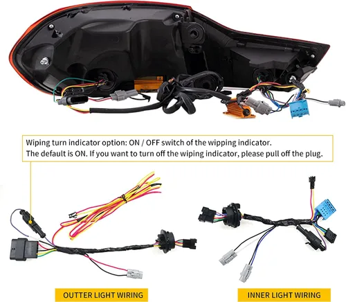 Vista 3 de VLAND - Luces traseras OLED serie 4 con señal de giro secuencial compatible con BMW M4 GTS F32 F33 F82 F83 2014-2020 Sedán/Convertible/Coupé
