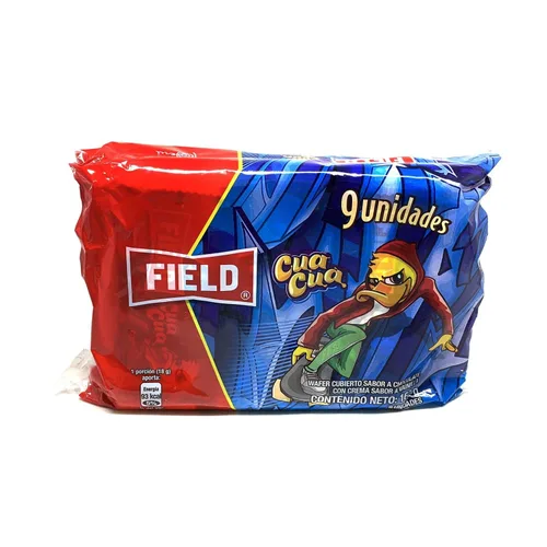 Vista 7 de CuaCua Wafer Cubierto Sabor A Chocolate Con Crema Sabor a Vainilla