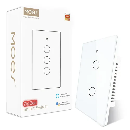 Vista 13 de MOES Zigbee - Interruptor inteligente de 1 banda, requiere MOES Zigbee Hub y cable neutro, interruptor de luz inteligente de un solo polo, funciona