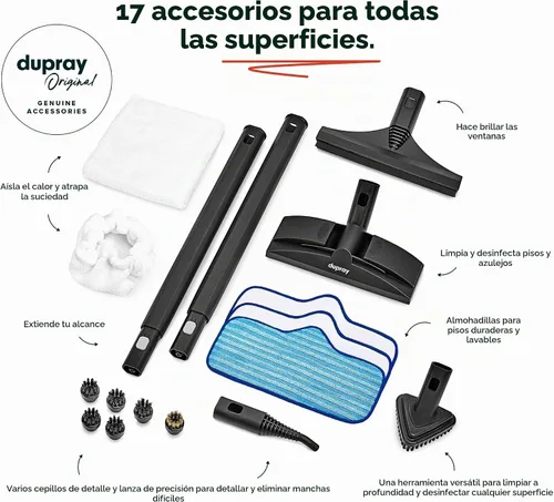 Vista 4 de Dupray Neat Steam Cleaner for Home Essential Pack