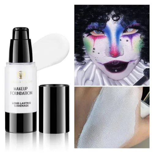 Vista 5 de Base líquida blanca para maquillaje de Halloween, maquillaje líquido