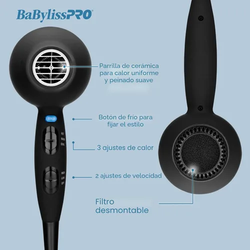 Vista 3 de BaBylissPRO Ceramix Xtreme Secadora de Pelo