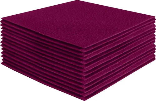Vista 168 de FabricLA Hojas de fieltro acrílico para manualidades, cuadrados de fieltro precortados suaves de 4 x 4 pulgadas (3.9 in x 3.9 in), utiliza hojas