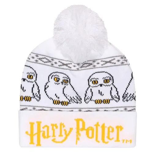 Vista 2 de Gorro Harry Potter Hedwig Snow Beanie Blanco