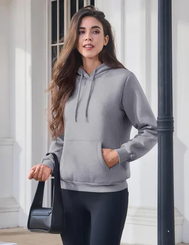 Vista 47 de MAGCOMSEN Sudaderas con capucha para mujer, con forro de sherpa, de vellón, para invierno, cálido, pesado, de algodón, con bolsillo