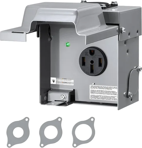 Vista 11 de SURAIELEC Caja de salida RV con protección contra sobretensiones 10800J, panel de toma de corriente temporal con disyuntor, resistente a