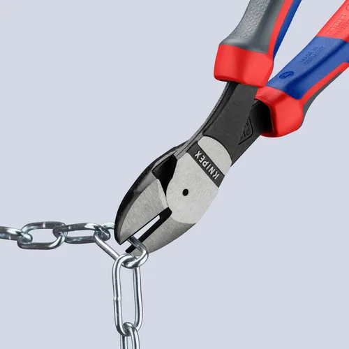 Vista 5 de KNIPEX 74 22 200 Comfort Grip - Alicate de corte diagonal angular de alto apalancamiento, 8 pulgadas, ángulo, agarre cómodo