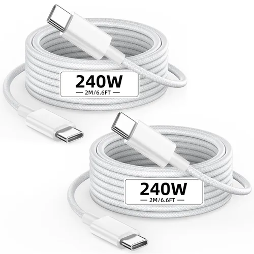 Vista 18 de MPATIBY - Cable de carga múltiple, doble tipo C Cable de carga de nailon trenzado 3 en 1 con puertos IP/tipo C para teléfonos