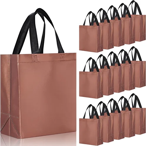 Vista 18 de Eccliy - 80 bolsas de regalo reutilizables, tamaño mediano, color negro
