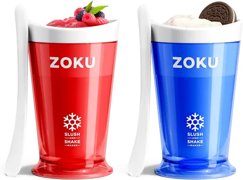 Vista 19 de Fábrica de batidos Zoku Slush y Shake Maker, color naranja, Casual, talla única , Azul