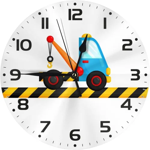Vista 13 de Reloj de pared para niños y niñas, de 10 pulgadas, silencioso, sin tictac, fácil de leer, para niños, niñas, decorativo para habitación de niños