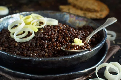 Vista 6 de Food to Live Lentejas negras orgánicas, 8 onzas, sin OMG, legumbres secas enteras, crudas, germinables, kosher, veganas, legumbres a granel, negro