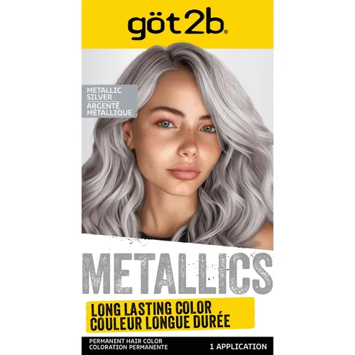 Vista 13 de Got2b Metallics - Tinte permanente para el cabello, color plateado polvoriento M72 Plateado (Dusty Silver)