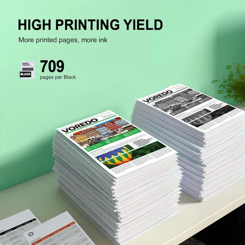 Vista 3 de Cartucho de tinta negra 64XL (paquete de 2) Reemplazo para tinta HP 64 para impresoras HP 64 Ink HP64 64 XL Cartucho de tinta negra para impresoras