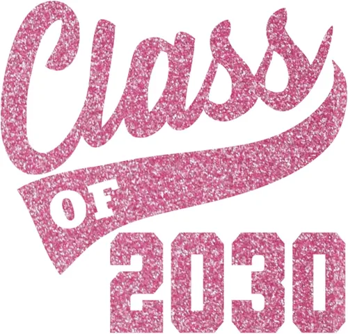 Vista 31 de Adhesivo de graduación para planchar, calcomanía para camisa de clase de 2030, parche de graduación HTV para graduados, color de tamaño de selección