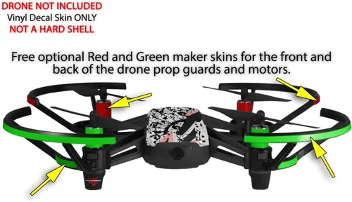 Vista 3 de Skin Decal Wrap 2 Pack para DJI Ryze Tello Drone Baja 0018 Rosa DRONE NO INCLUIDO