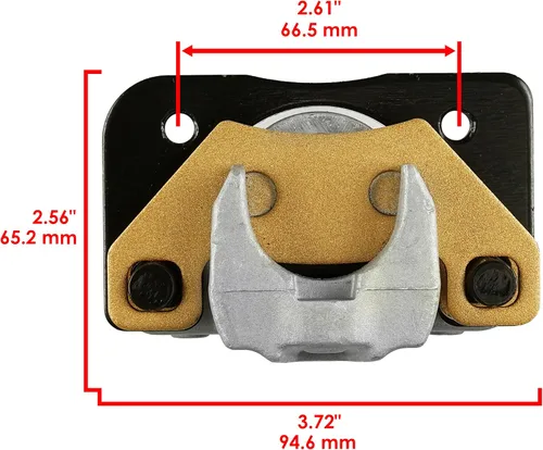 Vista 3 de Caltric Pinza de freno delantera izquierda derecha compatible con Arctic Cat 650 4X4 V-2 Trv Tbx H1 2005-2012