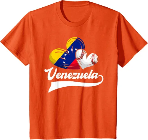 Vista 69 de Camiseta de béisbol venezolana con diseño de corazón y bandera de Venezuela, Negro