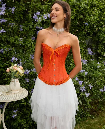 Vista 176 de SZIVYSHI Corsé para mujer, lencería moldeadora, body con cintura de encaje