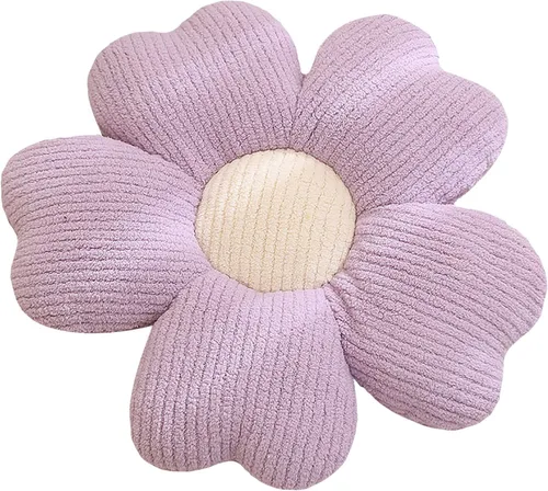Vista 8 de Almohada en forma de flores Almohada con flores en La silla Cojines decorativos para el hogar cojines de flor de cerezo (45 * 45, rosa)
