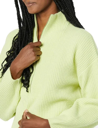 Vista 5 de Tienda Essentials Suéter de cuello polo elástico de media cremallera para mujer (anteriormente Daily Ritual)