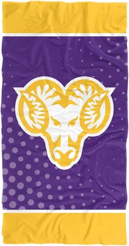 Vista 110 de LOGOVISION Manta Abilene Christian University, 30x60 Logo Dots CottonFront/PolyBackBeachTowel