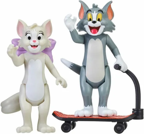 Vista 3 de Tom & Jerry Figura 2-Packs: Skateboarding Tom & Toots, Multicolor (14464)