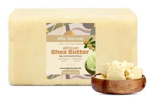 Vista 11 de MGL Naturals Manteca de Karité Africana Cruda Color Marfil 5 lb, 100% Pura y Sin Refinar. Nutre e hidrata la piel y el cabello. Úsala sola