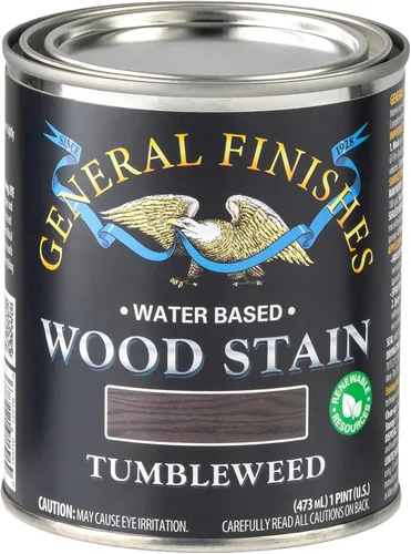 Vista 57 de General Finishes Tinte para madera a base de agua, 1 cuarto de galón, negro
