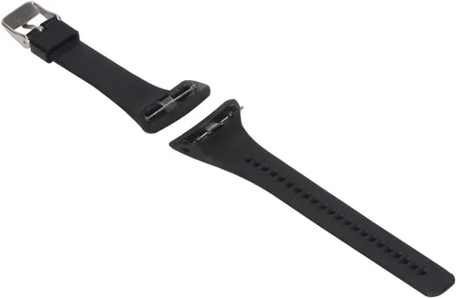 Vista 4 de Watch Strap compatible with Polar FT4,Adjustable Silicone Sports Strap Replacement Band for Polar FT7 Smart Watch Negro+Blanco