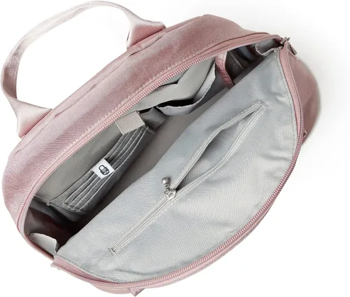 Vista 4 de Baggallini Mochila convertible de Nápoles, Blush Shimmer, talla única