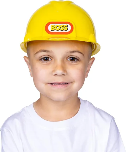 Vista 2 de Dress Up America Casco duro para niños - Casco de construcción amarillo para niños pequeños