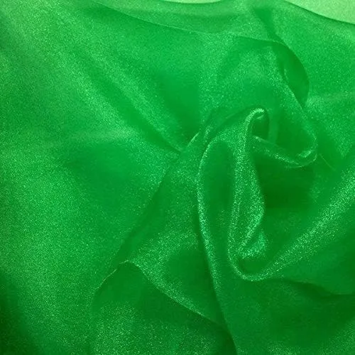 Vista 13 de Valentina Textile Inc, Tela de organza transparente brillante para moda, manualidades, decoración, 60 pulgadas de ancho (1 yarda, aguamarina)