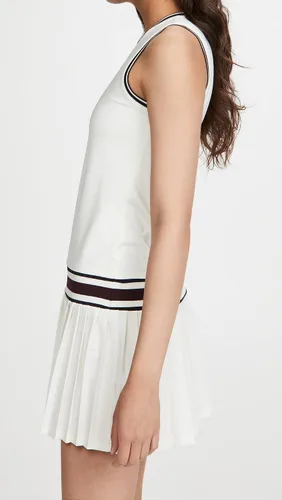 Vista 4 de Tory Sport Vestido de tenis con cuello en V para mujer