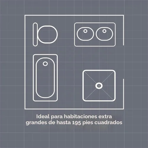 Vista 6 de Broan-NuTone 509 - Ventilador de ventilación a través de la pared, cubierta blanca, 200 CFM, 8.5 Sones, 8