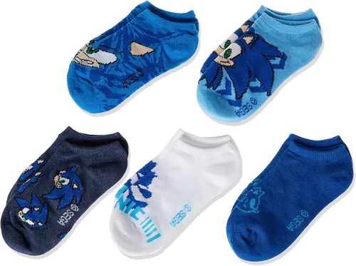 Vista 6 de Sonic The Hedgehog - Calcetines invisibles para niño (5 unidades)